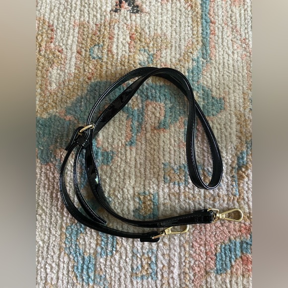 Betsey Johnson Shiny Patent Leather Mini Bag with Detachable Crossbody Strap - Picture 7 of 10